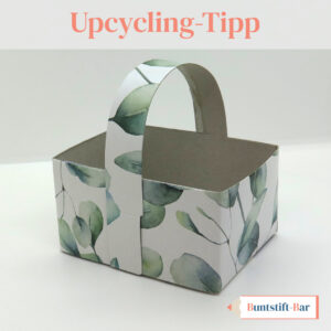 Read more about the article Freebie: (Oster-)Körbchen – Upcycling Projekt Taschentücherbox